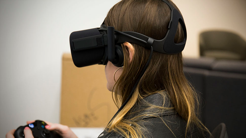 Oculus has mastered the design of the Rift such that it’s comfortable to wear for long periods of time. It still looks a little goofy though.